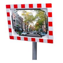 Verkeersspiegel Acryl Rood/Wit 90°