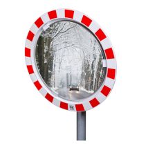 Verkeersspiegel RVS Anti-condens Rood/Wit 90°