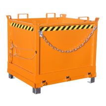 Bodemklepcontainer Bauer Oranje 1000 Liter