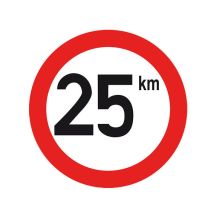 Snelheidssticker voor Nederland Ø240 mm - Snelheid naar keuze