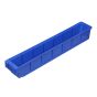 Stellingbak Blauw 600 x 93 x 83 mm voor 6 schotten