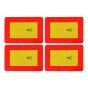 Markeringsbordenset trailer 283x132x1,5mm klasse II (4 stuks)
