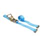 Spanband 50 mm 2 ton met sleufgatfitting 3,7 M blauw